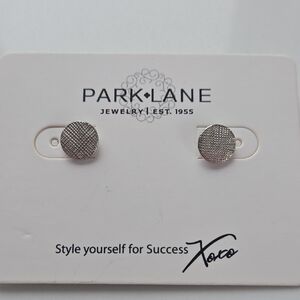 Park Lane Silver Round Stud Earrings
